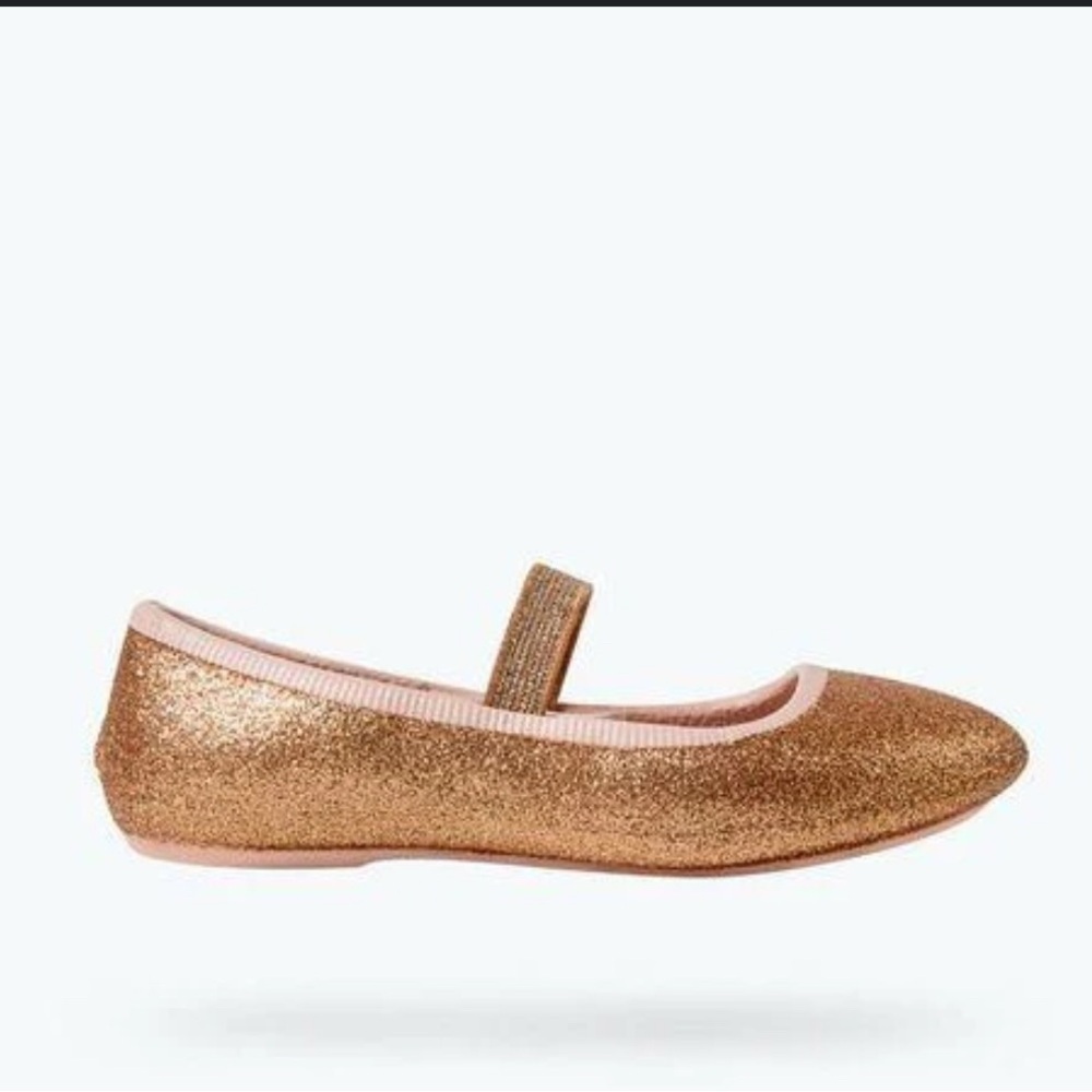 Native Shoes Kids Glittery Gold Water Shoes